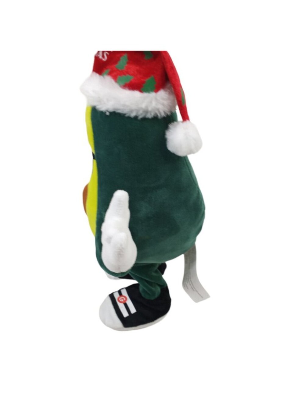 Guac Around The Christmas Tree Singing Dancing Avocado Plush Gemmy Polyester 14" - Picture 4 of 6